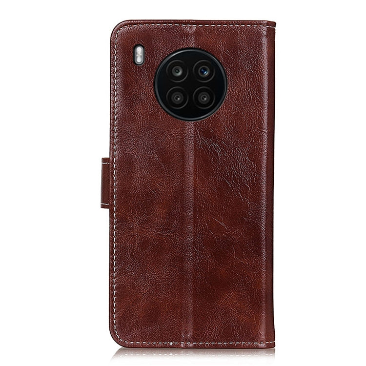 For Huawei nova 8i / Honor 50 Lite Retro Crazy Horse Texture Horizontal Flip Leather Phone Case