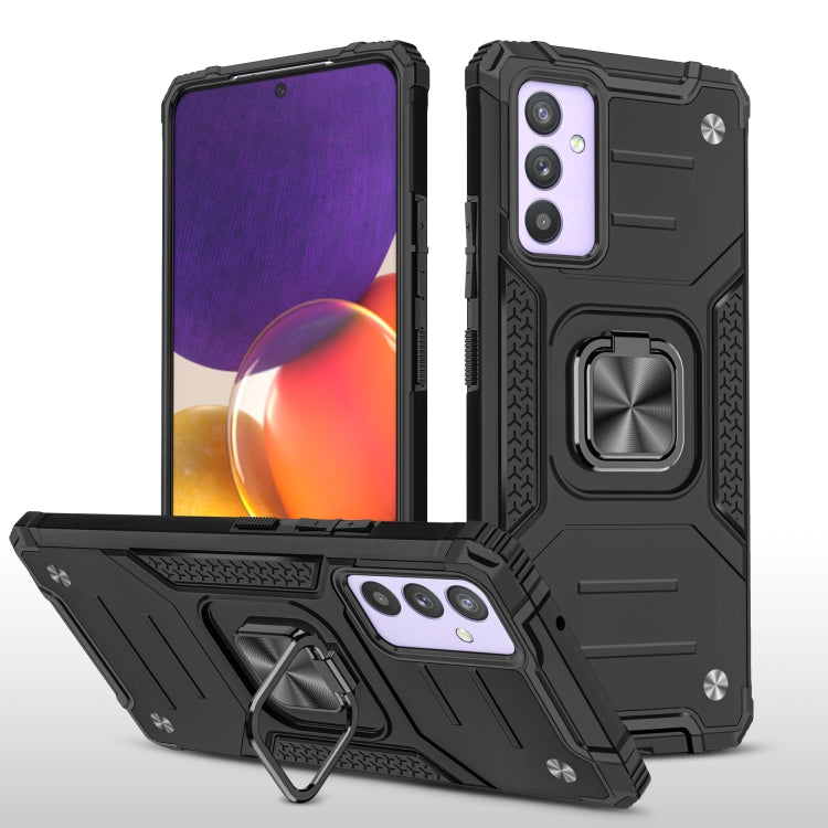 For Samsung Galaxy Quantum 2 / A82 5G Magnetic Armor Shockproof TPU + PC Phone Case with Metal Ring Holder
