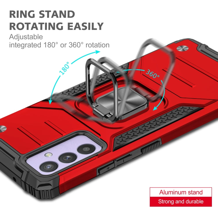 For Samsung Galaxy Quantum 2 / A82 5G Magnetic Armor Shockproof TPU + PC Phone Case with Metal Ring Holder