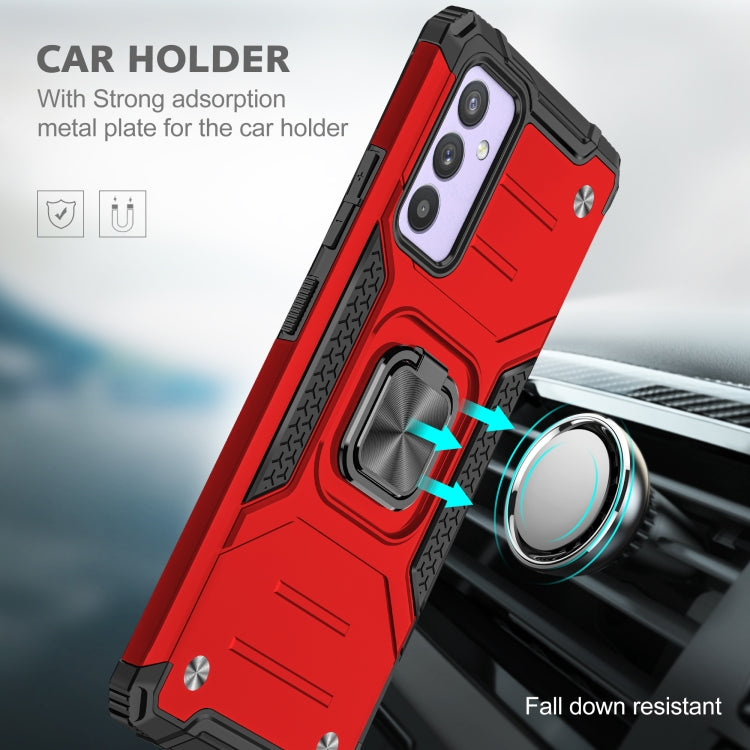 For Samsung Galaxy Quantum 2 / A82 5G Magnetic Armor Shockproof TPU + PC Phone Case with Metal Ring Holder