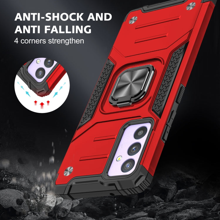 For Samsung Galaxy Quantum 2 / A82 5G Magnetic Armor Shockproof TPU + PC Phone Case with Metal Ring Holder