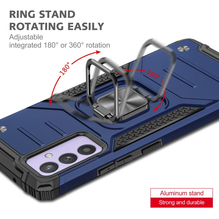 For Samsung Galaxy Quantum 2 / A82 5G Magnetic Armor Shockproof TPU + PC Phone Case with Metal Ring Holder