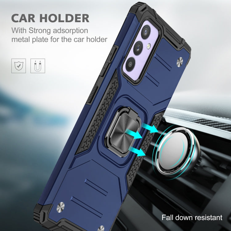 For Samsung Galaxy Quantum 2 / A82 5G Magnetic Armor Shockproof TPU + PC Phone Case with Metal Ring Holder