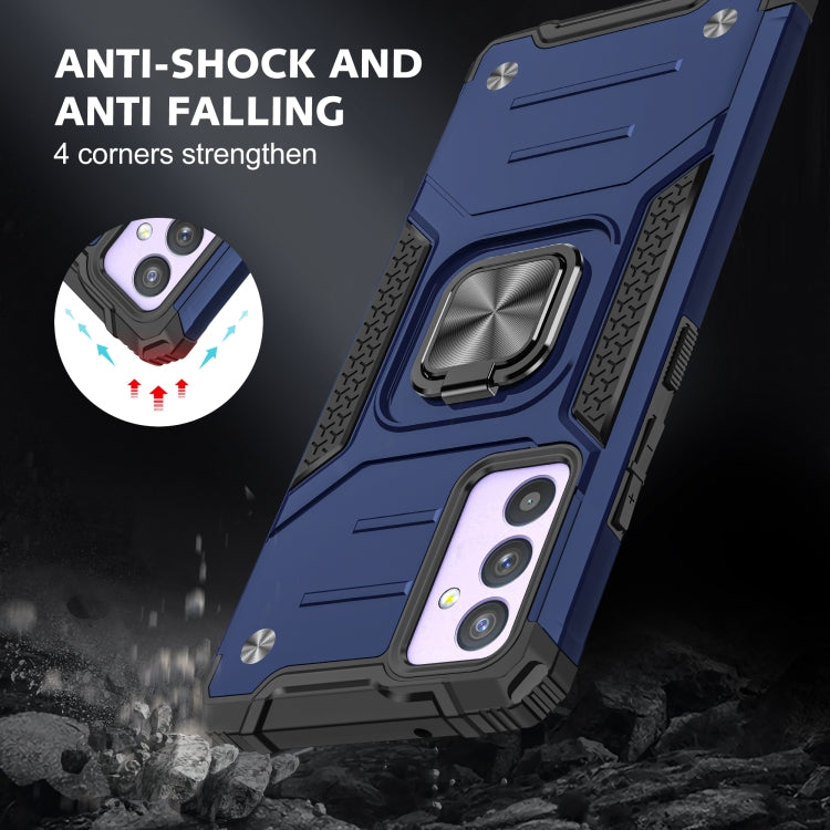 For Samsung Galaxy Quantum 2 / A82 5G Magnetic Armor Shockproof TPU + PC Phone Case with Metal Ring Holder
