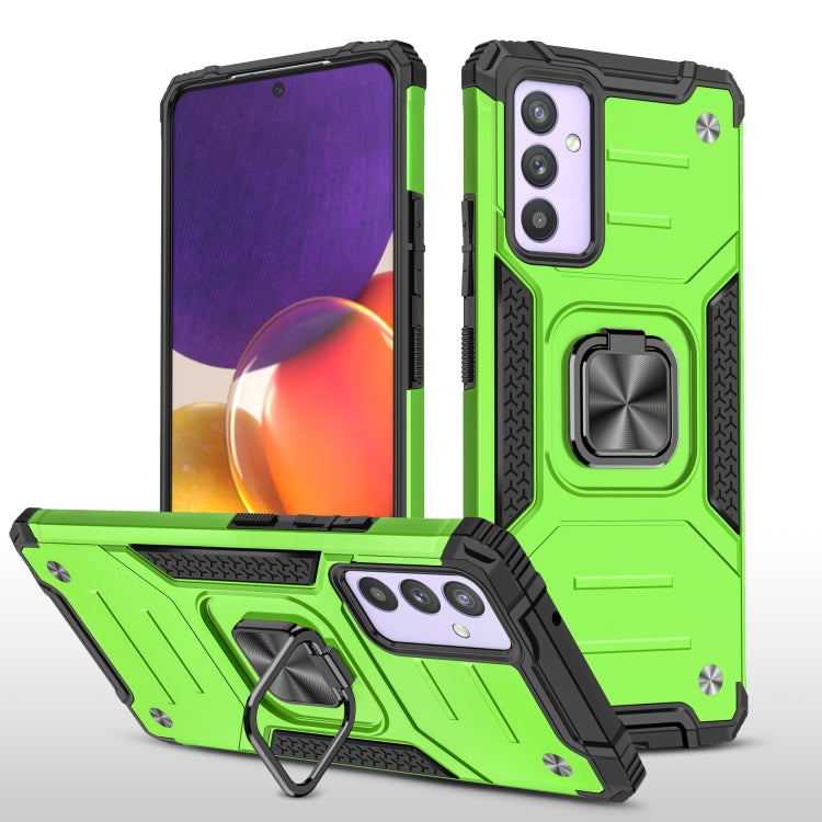 For Samsung Galaxy Quantum 2 / A82 5G Magnetic Armor Shockproof TPU + PC Phone Case with Metal Ring Holder