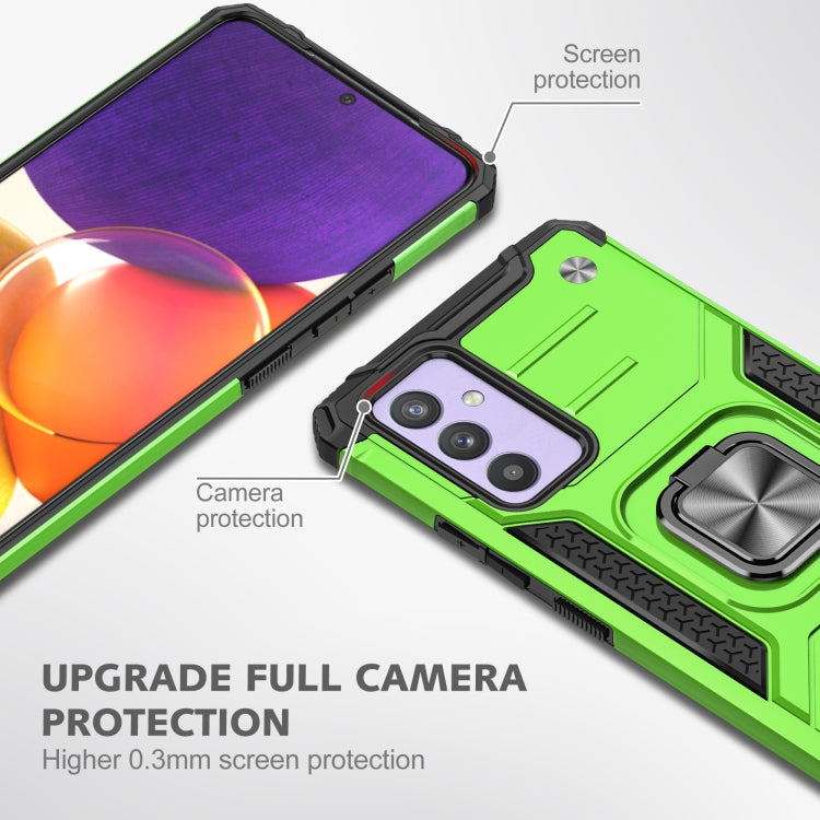 For Samsung Galaxy Quantum 2 / A82 5G Magnetic Armor Shockproof TPU + PC Phone Case with Metal Ring Holder