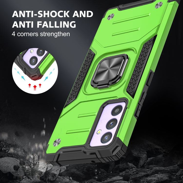 For Samsung Galaxy Quantum 2 / A82 5G Magnetic Armor Shockproof TPU + PC Phone Case with Metal Ring Holder