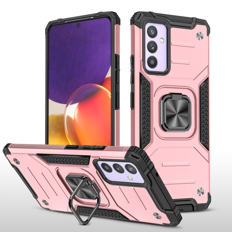 For Samsung Galaxy Quantum 2 / A82 5G Magnetic Armor Shockproof TPU + PC Phone Case with Metal Ring Holder