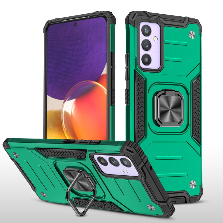 For Samsung Galaxy Quantum 2 / A82 5G Magnetic Armor Shockproof TPU + PC Phone Case with Metal Ring Holder