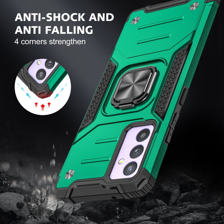 For Samsung Galaxy Quantum 2 / A82 5G Magnetic Armor Shockproof TPU + PC Phone Case with Metal Ring Holder