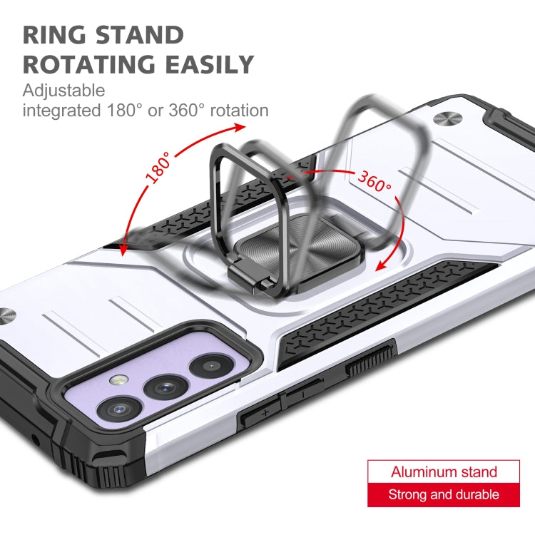For Samsung Galaxy Quantum 2 / A82 5G Magnetic Armor Shockproof TPU + PC Phone Case with Metal Ring Holder