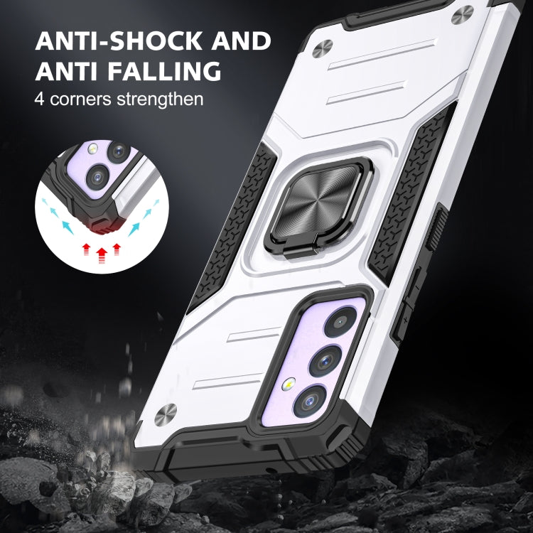 For Samsung Galaxy Quantum 2 / A82 5G Magnetic Armor Shockproof TPU + PC Phone Case with Metal Ring Holder