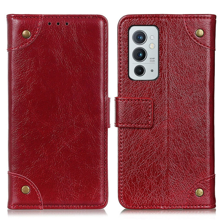 For OnePlus 9RT 5G Copper Buckle Nappa Texture Horizontal Flip Leather Phone Case