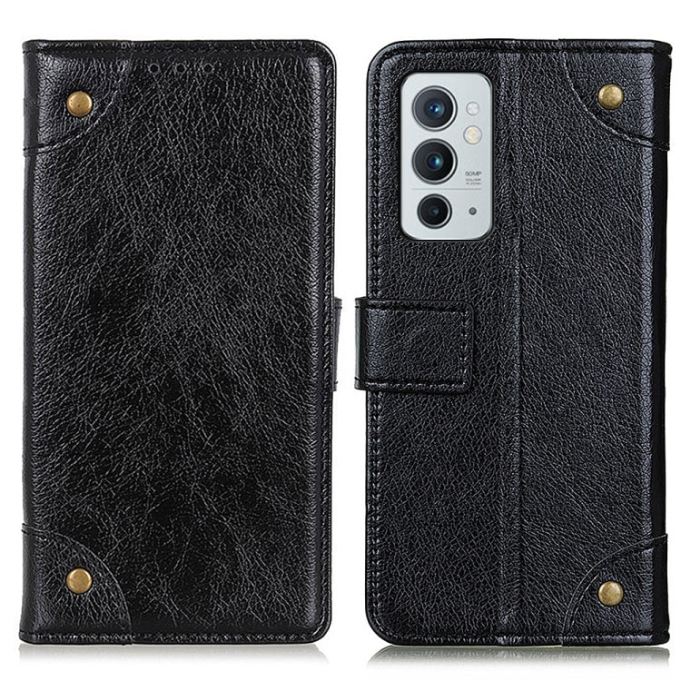 For OnePlus 9RT 5G Copper Buckle Nappa Texture Horizontal Flip Leather Phone Case