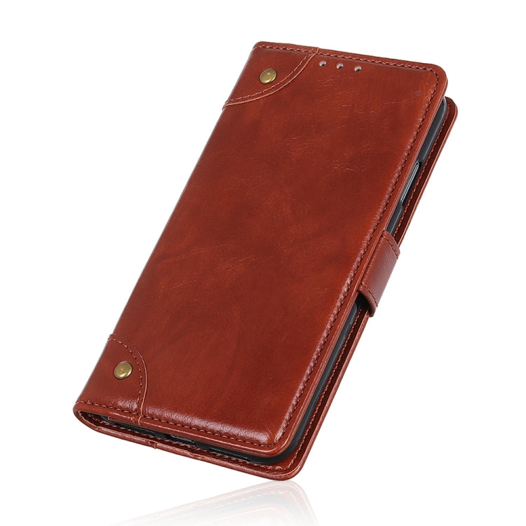 For Huawei nova 8i / Honor 50 Lite Copper Buckle Nappa Texture Horizontal Flip Leather Phone Case