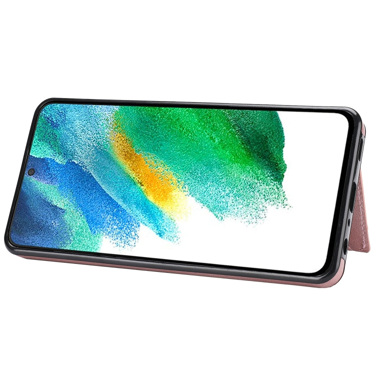For Samsung Galaxy A22 Zipper Wallet Bag PU Back Cover Shockrpoof Phone Case with Holder & Card Slots & Wallet
