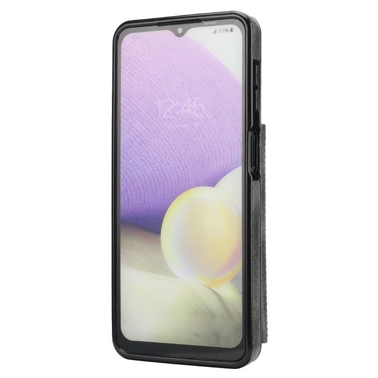 For Samsung Galaxy A32 5G Zipper Wallet Bag PU Back Cover Shockrpoof Phone Case with Holder & Card Slots & Wallet