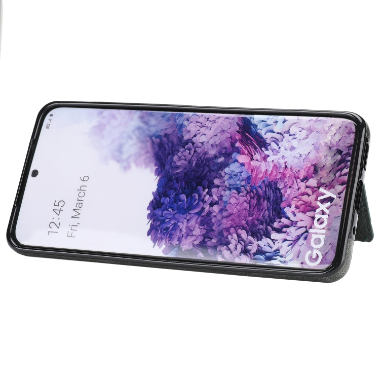 For Samsung Galaxy S20+ Zipper Wallet Bag PU Back Cover Shockrpoof Phone Case with Holder & Card Slots & Wallet