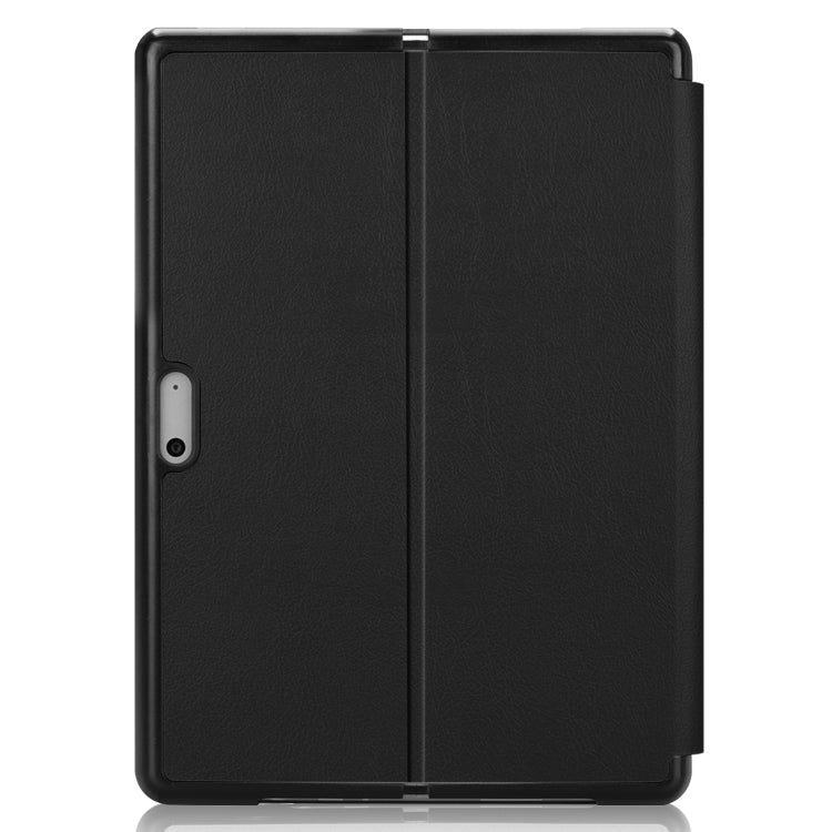 For Microsoft Surface Pro 8 Solid Color Electric Pressed Horizontal Flip Tablet Leather Case with Holder