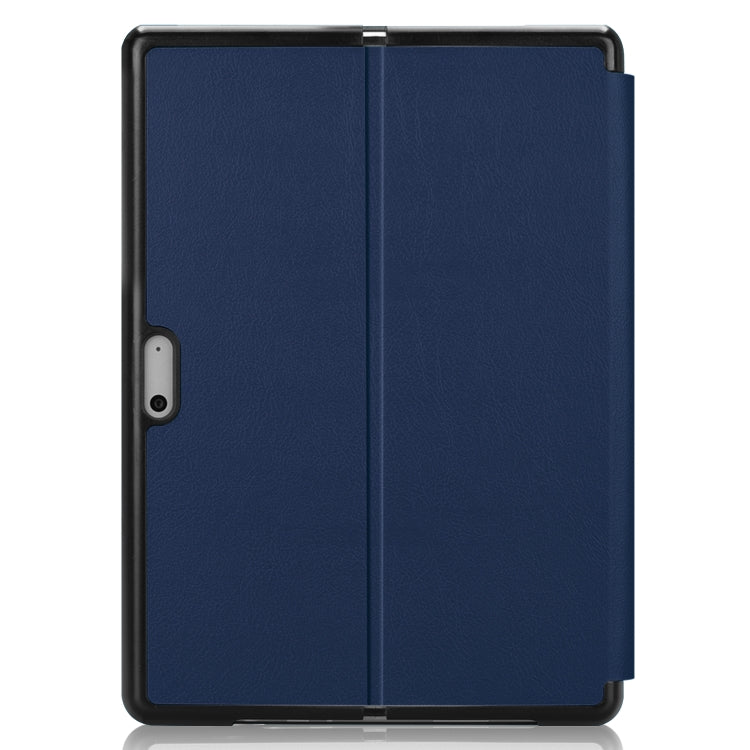 For Microsoft Surface Pro 8 Solid Color Electric Pressed Horizontal Flip Tablet Leather Case with Holder
