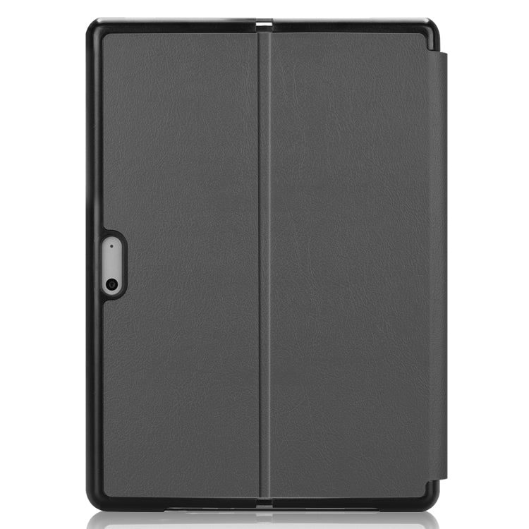 For Microsoft Surface Pro 8 Solid Color Electric Pressed Horizontal Flip Tablet Leather Case with Holder