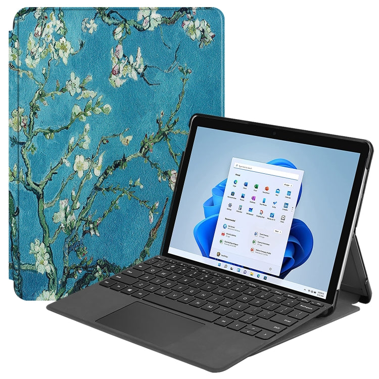 For Microsoft Surface Pro 8 Painted Electric Pressed Horizontal Flip Tablet Leather Case with Holder