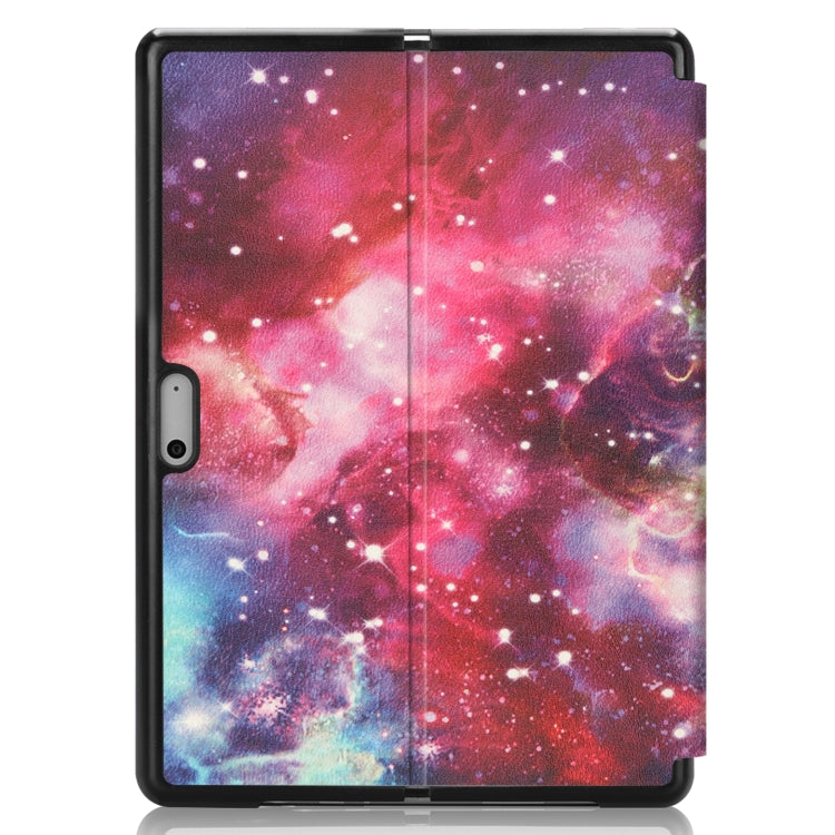 For Microsoft Surface Pro 8 Painted Electric Pressed Horizontal Flip Tablet Leather Case with Holder