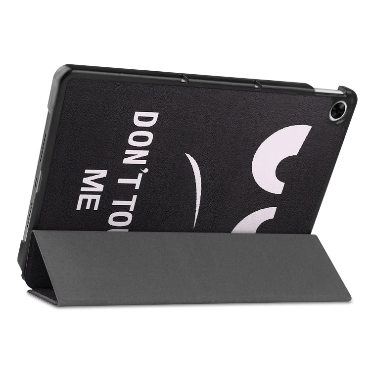 For OPPO Realme Pad 10.4 Custer Painted Horizontal Flip Tablet Leather Case with 3-Fold Holder