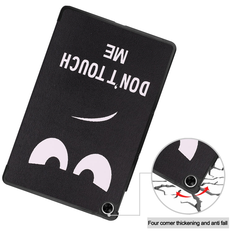 For OPPO Realme Pad 10.4 Custer Painted Horizontal Flip Tablet Leather Case with 3-Fold Holder