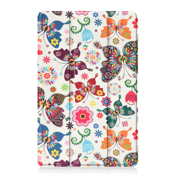 For OPPO Realme Pad 10.4 Custer Painted Horizontal Flip Tablet Leather Case with 3-Fold Holder