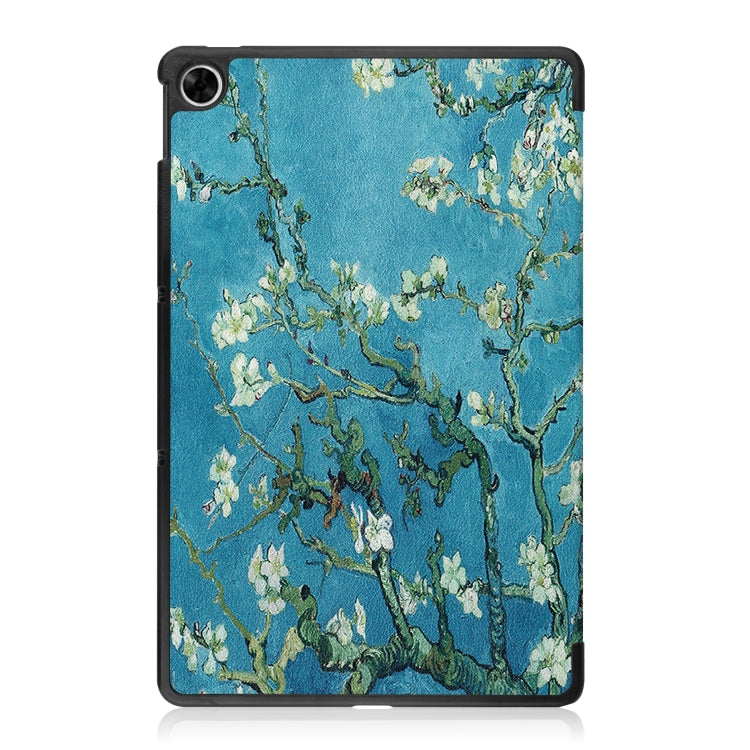 For OPPO Realme Pad 10.4 Custer Painted Horizontal Flip Tablet Leather Case with 3-Fold Holder
