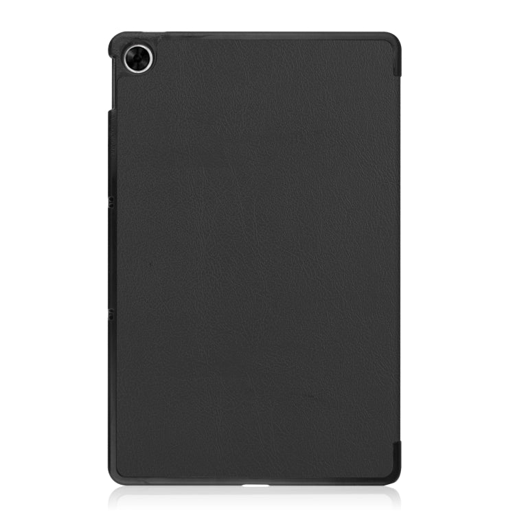For OPPO Realme Pad 10.4 Custer Solid Color Horizontal Flip Tablet Leather Case with 3-Fold Holder