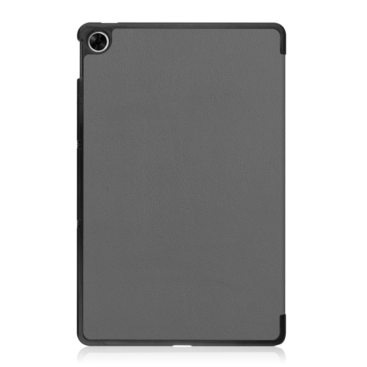 For OPPO Realme Pad 10.4 Custer Solid Color Horizontal Flip Tablet Leather Case with 3-Fold Holder