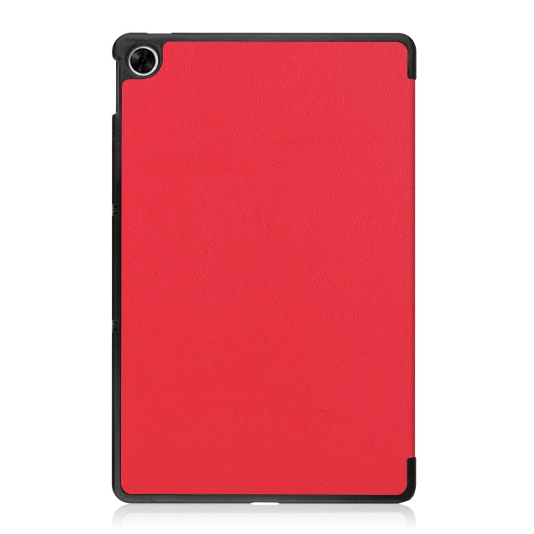For OPPO Realme Pad 10.4 Custer Solid Color Horizontal Flip Tablet Leather Case with 3-Fold Holder