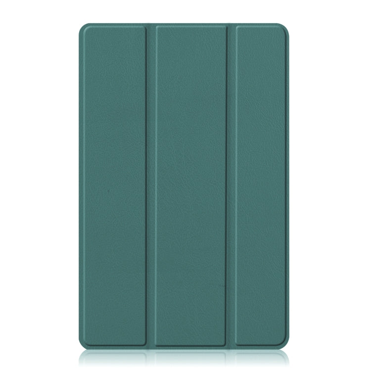 For OPPO Realme Pad 10.4 Custer Solid Color Horizontal Flip Tablet Leather Case with 3-Fold Holder