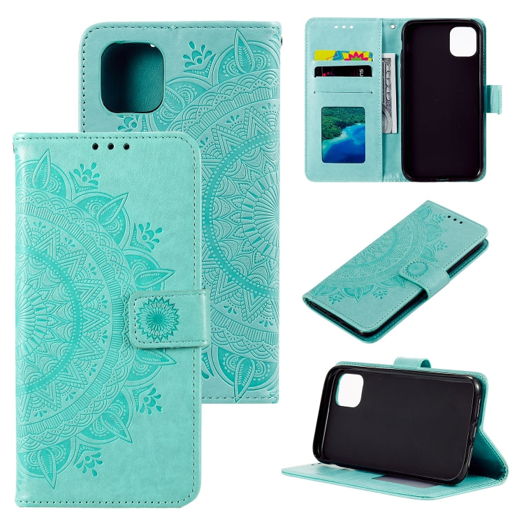 For Samsung Galaxy A03 Totem Flower Embossed Horizontal Flip Phone Leather Case with Holder & Card Slots & Wallet