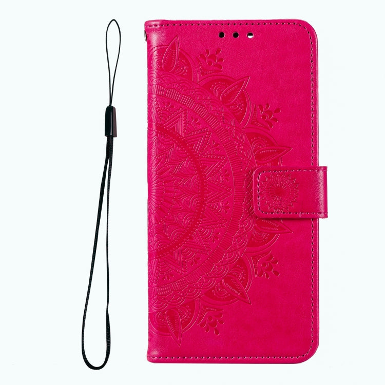 For Samsung Galaxy A03 Totem Flower Embossed Horizontal Flip Phone Leather Case with Holder & Card Slots & Wallet