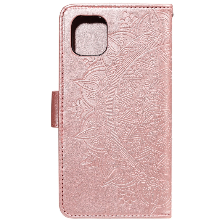 For Samsung Galaxy A03 Totem Flower Embossed Horizontal Flip Phone Leather Case with Holder & Card Slots & Wallet
