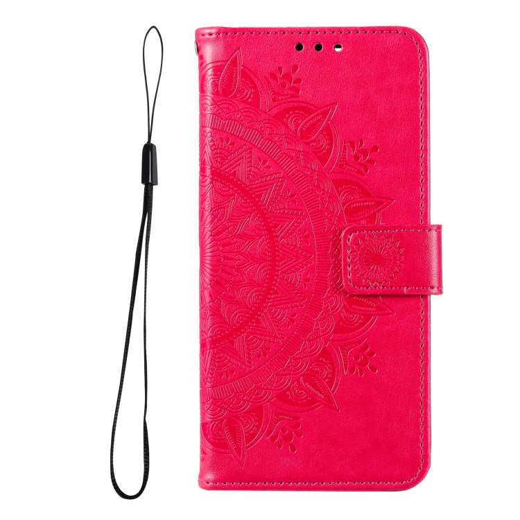 For Samsung Galaxy M52 5G Totem Flower Embossed Horizontal Flip Phone Leather Case with Holder & Card Slots & Wallet