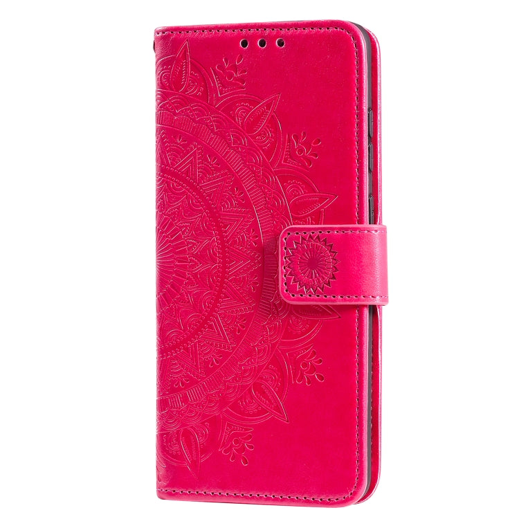 For Samsung Galaxy M52 5G Totem Flower Embossed Horizontal Flip Phone Leather Case with Holder & Card Slots & Wallet