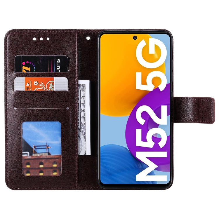 For Samsung Galaxy M52 5G Totem Flower Embossed Horizontal Flip Phone Leather Case with Holder & Card Slots & Wallet