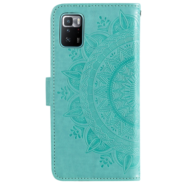 For Xiaomi Poco X3 GT Totem Flower Embossed Horizontal Flip Phone Leather Case with Holder & Card Slots & Wallet