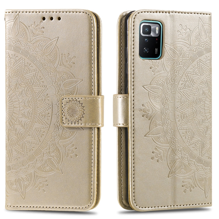 For Xiaomi Poco X3 GT Totem Flower Embossed Horizontal Flip Phone Leather Case with Holder & Card Slots & Wallet