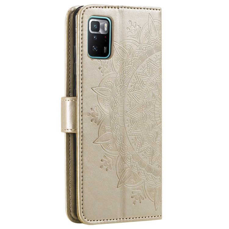 For Xiaomi Poco X3 GT Totem Flower Embossed Horizontal Flip Phone Leather Case with Holder & Card Slots & Wallet