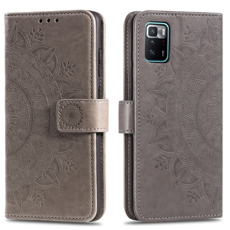 For Xiaomi Poco X3 GT Totem Flower Embossed Horizontal Flip Phone Leather Case with Holder & Card Slots & Wallet