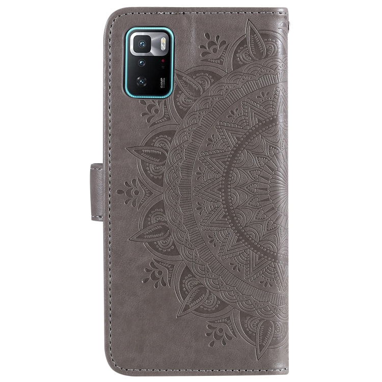 For Xiaomi Poco X3 GT Totem Flower Embossed Horizontal Flip Phone Leather Case with Holder & Card Slots & Wallet