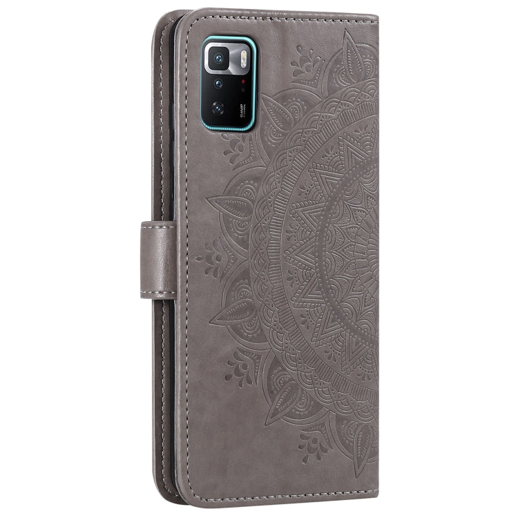 For Xiaomi Poco X3 GT Totem Flower Embossed Horizontal Flip Phone Leather Case with Holder & Card Slots & Wallet