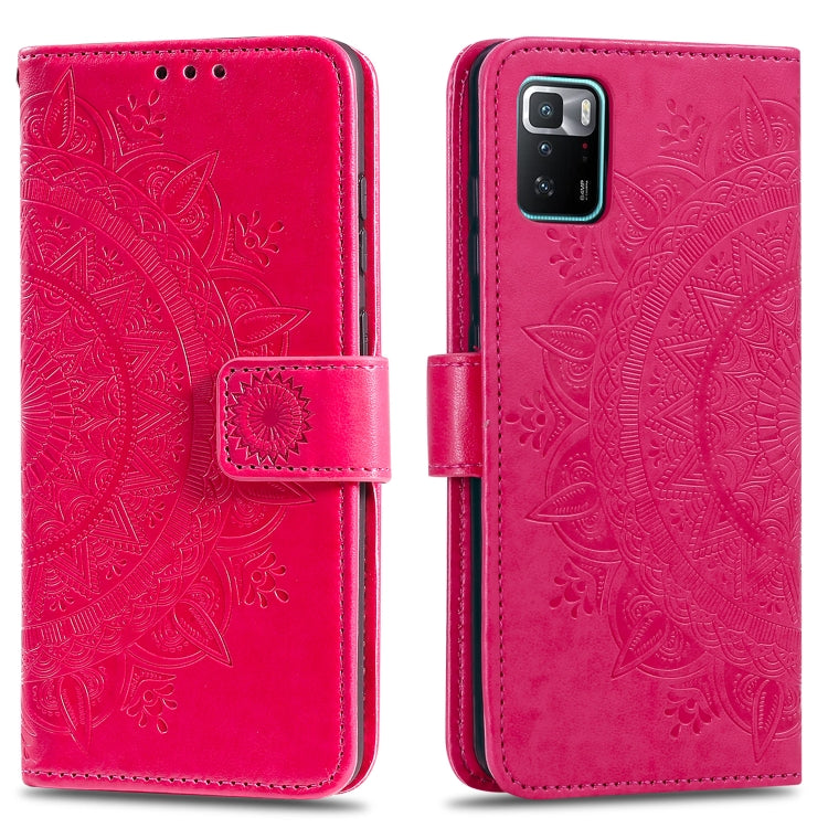 For Xiaomi Poco X3 GT Totem Flower Embossed Horizontal Flip Phone Leather Case with Holder & Card Slots & Wallet