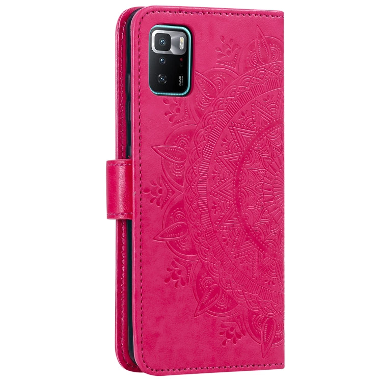 For Xiaomi Poco X3 GT Totem Flower Embossed Horizontal Flip Phone Leather Case with Holder & Card Slots & Wallet