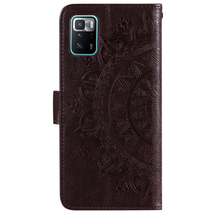 For Xiaomi Poco X3 GT Totem Flower Embossed Horizontal Flip Phone Leather Case with Holder & Card Slots & Wallet